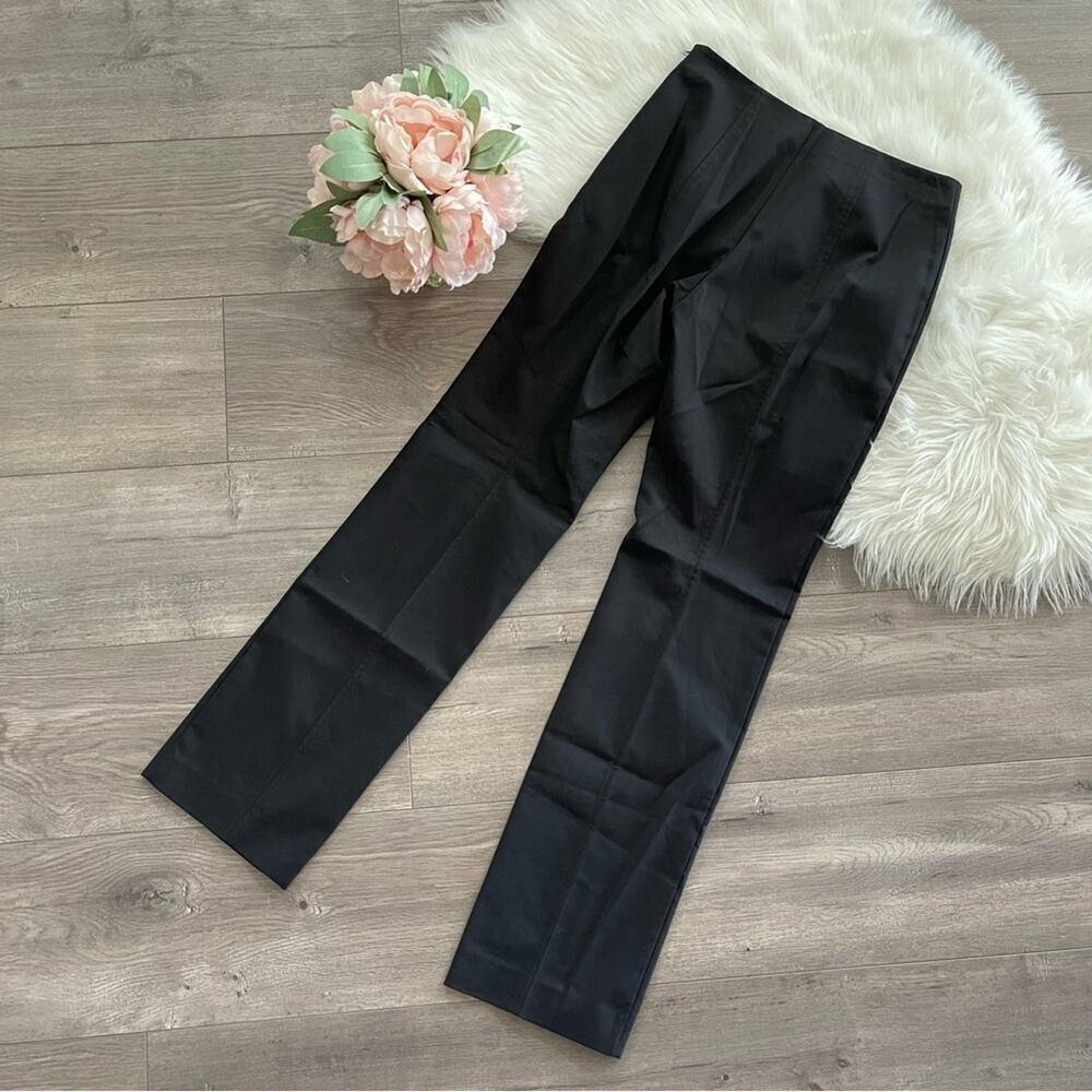 New Joeffer Caoc Techno Black Straight Leg Stretch High Rise Trouser Pants 2 - Picture 4 of 5